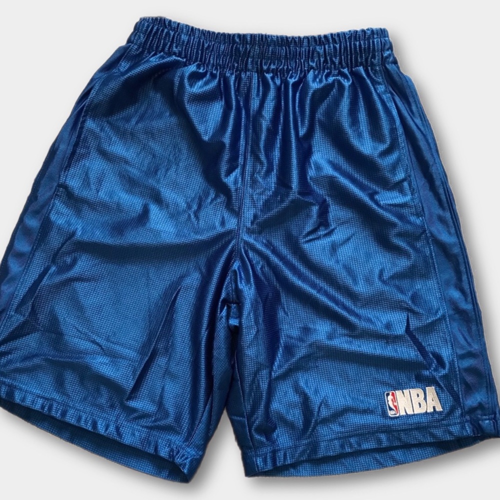 NBA Elevation Vintage Long Blue Basketball Shorts - GUC